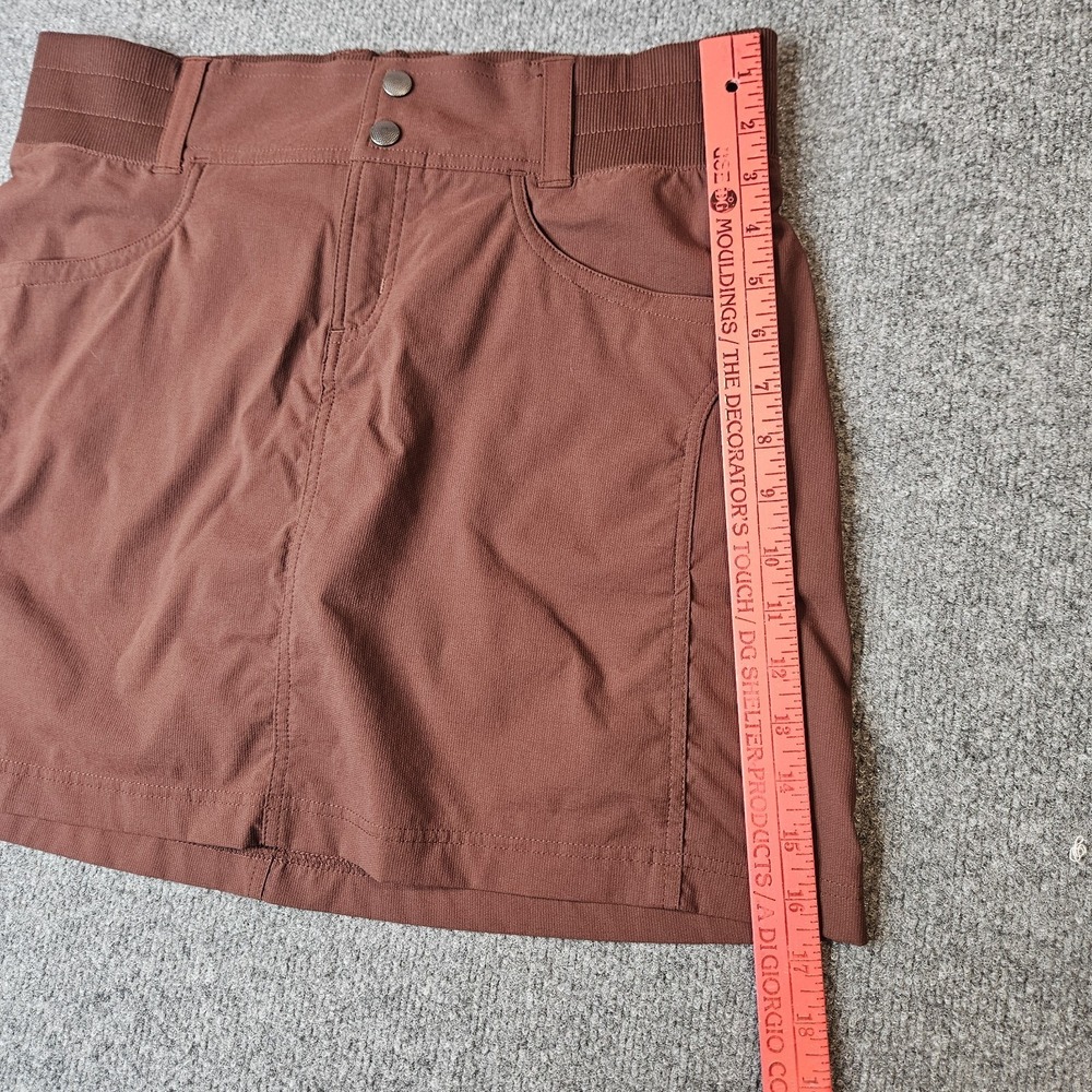 Title Nine Clamber Skort Hiking Climbing Size 8 Brown Sports Travel Stretch - Picture 4 of 7